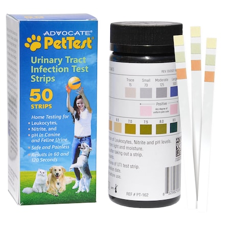 Advocate PetTest Urinary Tract Infection Test Strips - 50/bx PT-162